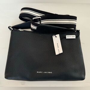 Black Marc Jacobs Cosmo Leather Crossbody Purse